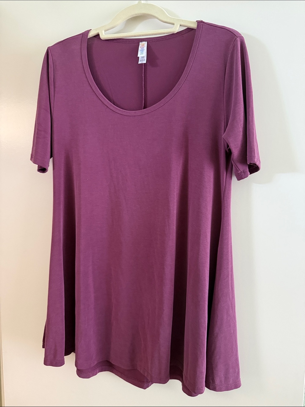 LuLaRoe Plum Scoop Neck Swing Tunic